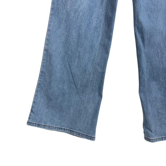TALA Women's Size 8 Wide Leg Denim Jeans High Rise Light Wash Stretch - Picture 10 of 11